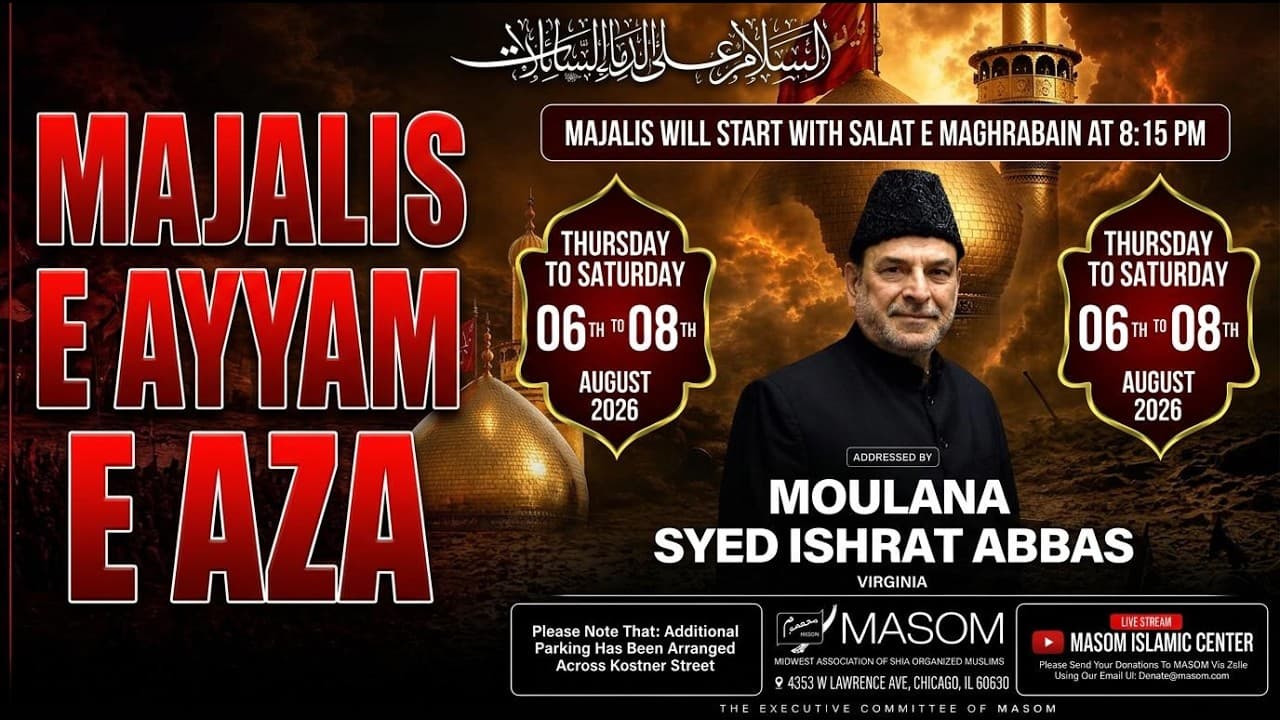 Majlis 2 - Shahadat Bibi Zainab S.A | Maulana Syed Ishrat Abbas | 23 Safar 1448 video thumbnail